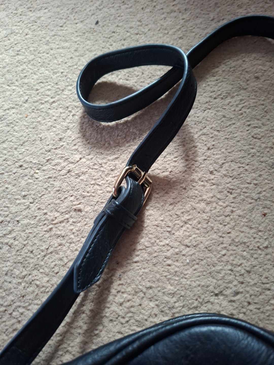 Dune London Black Faux Leather Crossbody Handbag Branded Detail RRP £69 UK image 4