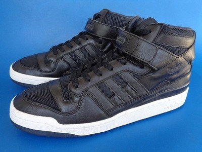 Men 10.5US 14762 09 Adidas Forum Mid Black White G02838