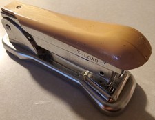 Vintage ACELINER Stapler Model 502 - Made In USA, Ace Fastener Co. Beige