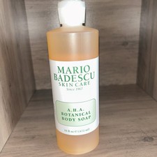 Mario Badescu AHA Botanical Body Soap 16 oz. Body Wash All Skin Types BRAND NEW