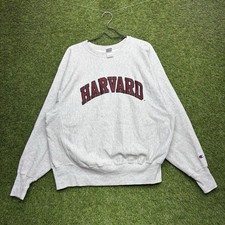 Vintage Harvard Crimson Champion Sweatshirt Mens XL Reverse Weave Crewneck 90s