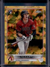 2022 Topps Chrome Sapphire Jake McCarthy RC Refractor Gold #/50 Diamondbacks