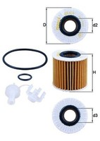 Mahle ÖLfilter OX 414D1 Filtereinsatz FüR Toyota Lexus Venza RAV NX RX Lotus ES