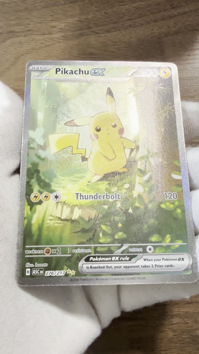 Pokémon “Forest” Pikachu EX ASC 276/217 Special Illust. Rare PSA