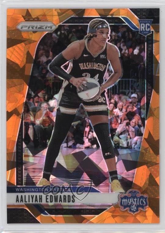 2024 Panini Prizm WNBA Orange Ice Prizm Aaliyah Edwards #70 1k4r