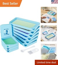 10-Piece Stackable Diamond Art Trays: Elegant Organizers for Creative Hobbies