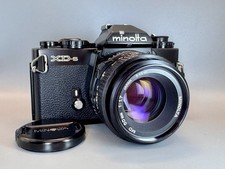  N MINT Minolta XD-s Black SLR 35mm Film Camera  MD 50mm F/1.7 Lens From Japan
