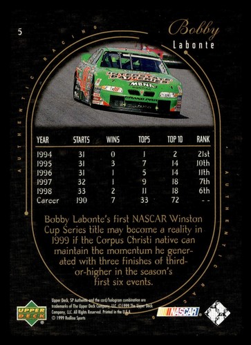 1999 Upper Deck SP Authentic Racing NASCAR Pick your card - PYC - Picture 11 of 145