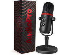 AUDIOPRO USB Microphone, Computer Condenser Gaming Mic for PC/Laptop, Studio Rec