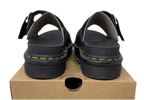 Dr. Martens Women's Blaire Slide Sandal Size 7 Color- Black Hydro Leather - Picture 3 of 7