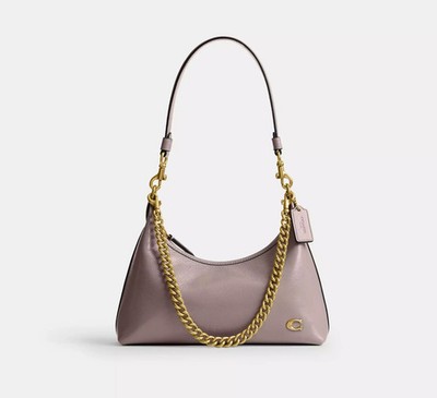 NWT CAD75 COACH Juliet Shoulder Bag 25 Brass/Ash | eBay
