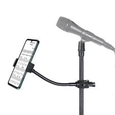 Mic Stand Phone Holder, Flexible Phone Holder for Microphone Stand, Flexible ...