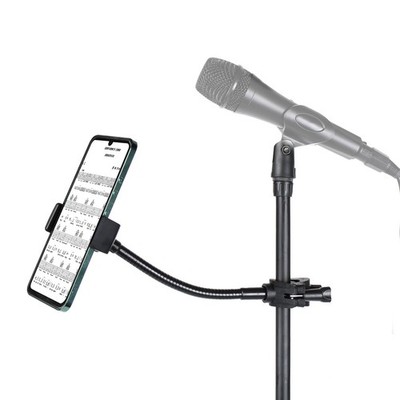 Mic Stand Phone Holder, Flexible Phone Holder for Microphone Stand, Flexible ...