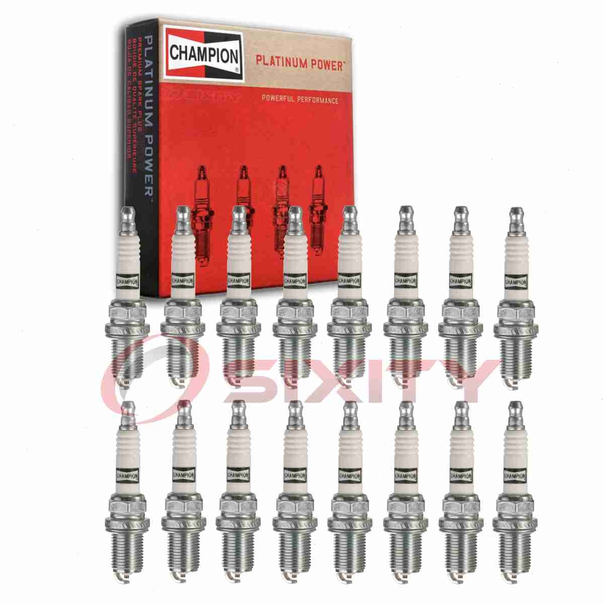 16 pc Champion Platinum Spark Plugs for 2002-2007 Mercedes-Benz ML500 5.0L zv