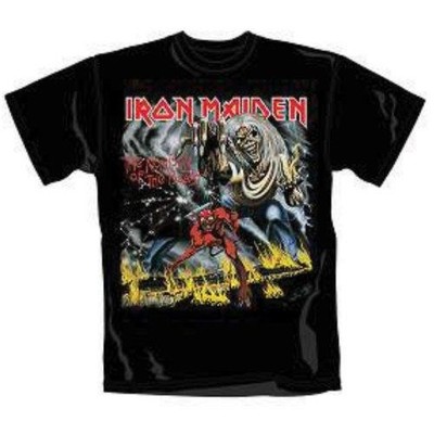 OFFICIAL LICENSED Iron Maiden T-Shirt Eddie Heavy Metal Schwarz Baumwolle
