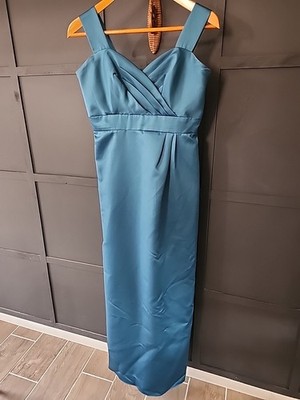 black formal dresses satin Prom Spaghetti Strap Formal Long Gown – The Dress Outlet main image 0
