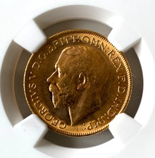 1911M George V Gold Sovereign NGC MS64 Top Pop – Rare in This Grade
