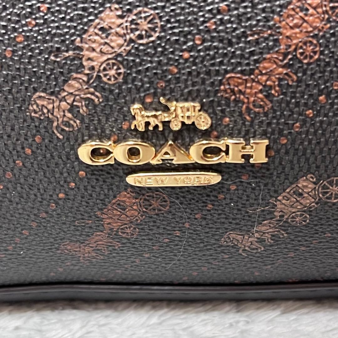 Excellent Condition COACH Horse Pattern Handbag P… - image 12
