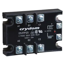 Crydom D53tp50d Solid State Relay, 3 Phase, Saddle Clamp, Screw, Panel, Scr