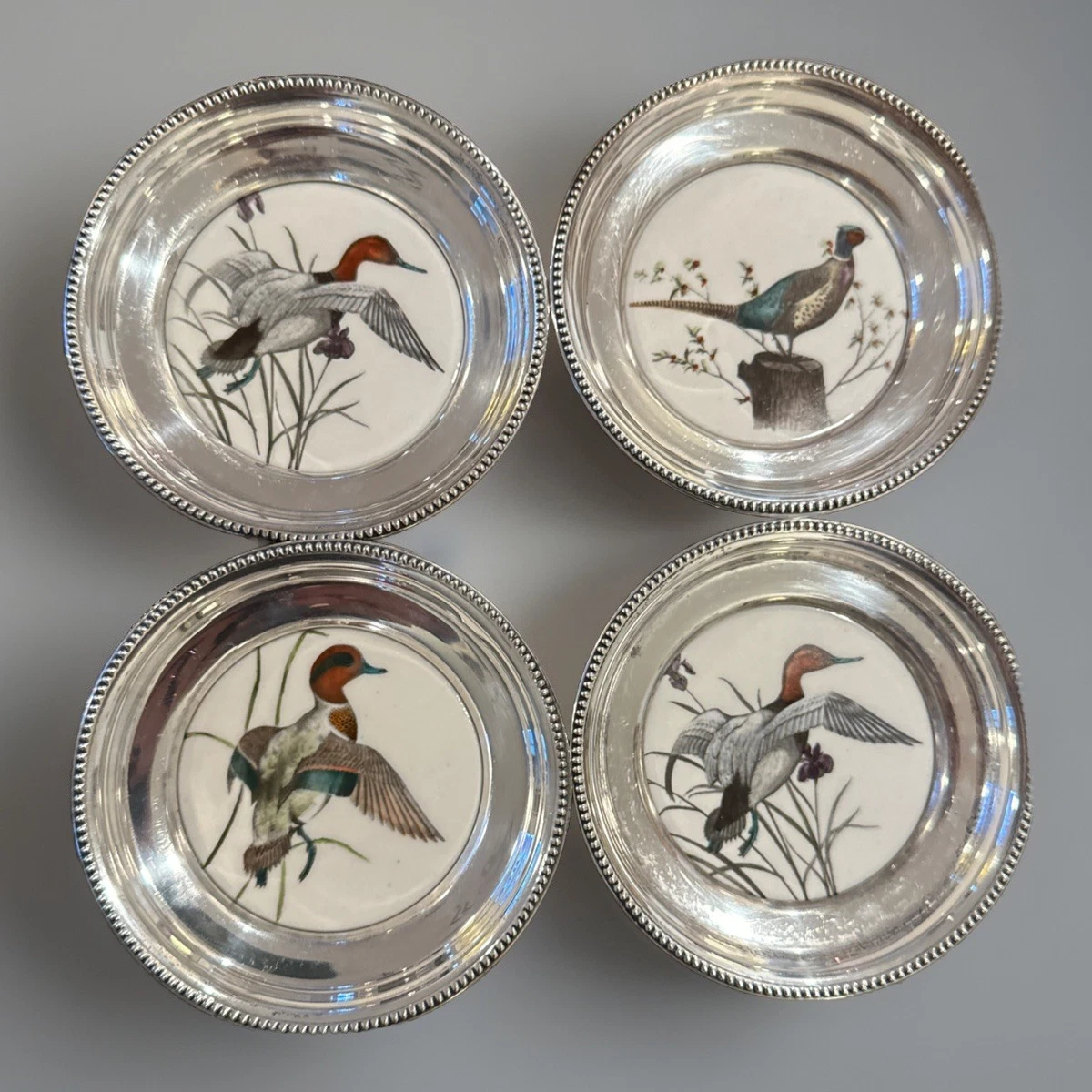 【FRANK M. WHITING】 【純銀/ガラス】コースター 5個組 FRANK M. WHITING】 【純銀/ガラス】コースター 5個組 - メルカリ