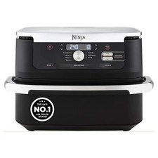 Ninja Foodi FlexDrawer Air Fryer 10.4L Dual Zone Removable Divider Black AF500UK
