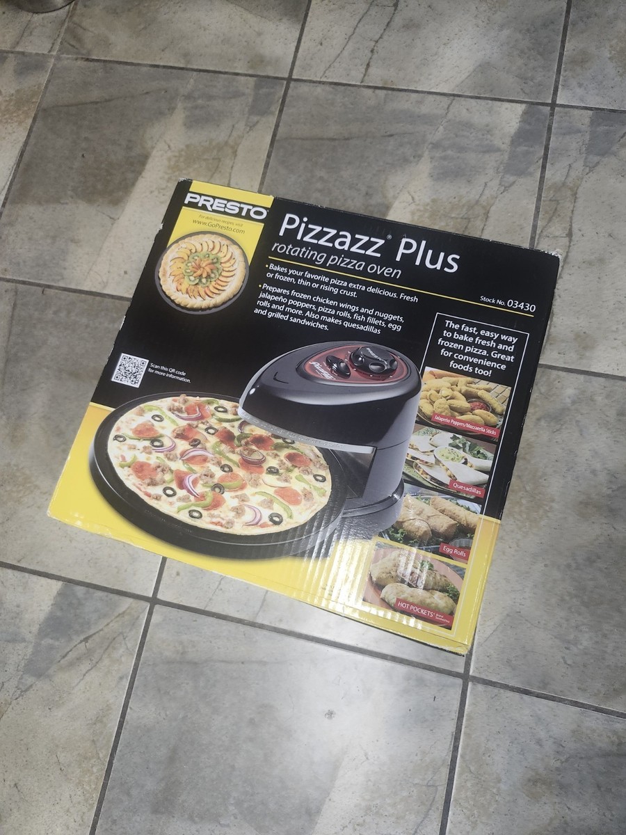 Frozen Pizza Pizzazz Cooker Buy Presto 03430 Rotating Pizza Oven