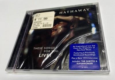 DONNY HATHAWAY - ''THESE SONGS FOR YOU, LIVE!'' - RARE FACTORY SEALED CD - RHINO
