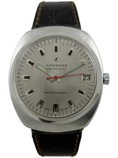Orologio da polso uomo Junghans electronic Dato-Chron con taglio solare, funzionante