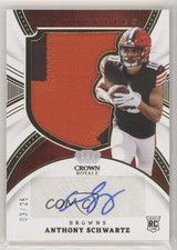 2021 Chronicles Crown Royale Silhouette Prime 3/25 Anthony Schwartz Auto 05ol