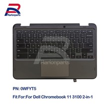 New For Dell Chromebook 11 3100 2-in-1 Palmrest Cover W/Keyboard Touchpad 0WFYT5