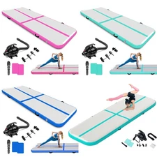 10/13/16ft Air Track Inflatable Training Tumbling Gymnastics Gym Mat for Yoga