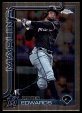 Xavier Edwards 2025 Topps Chrome #115 Marlins MLB READ FREE SHIP AutographDen