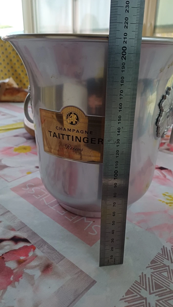 Seau à Champagne Taittinger Aluminium Brossé, Très Bon état