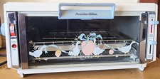 Vintage Proctor Silex Toaster Oven Marmalade Goose Country Blue Works Perfect