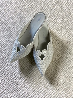 Melissa x Y/Project White Pointed Toe Mules Women's Size 39