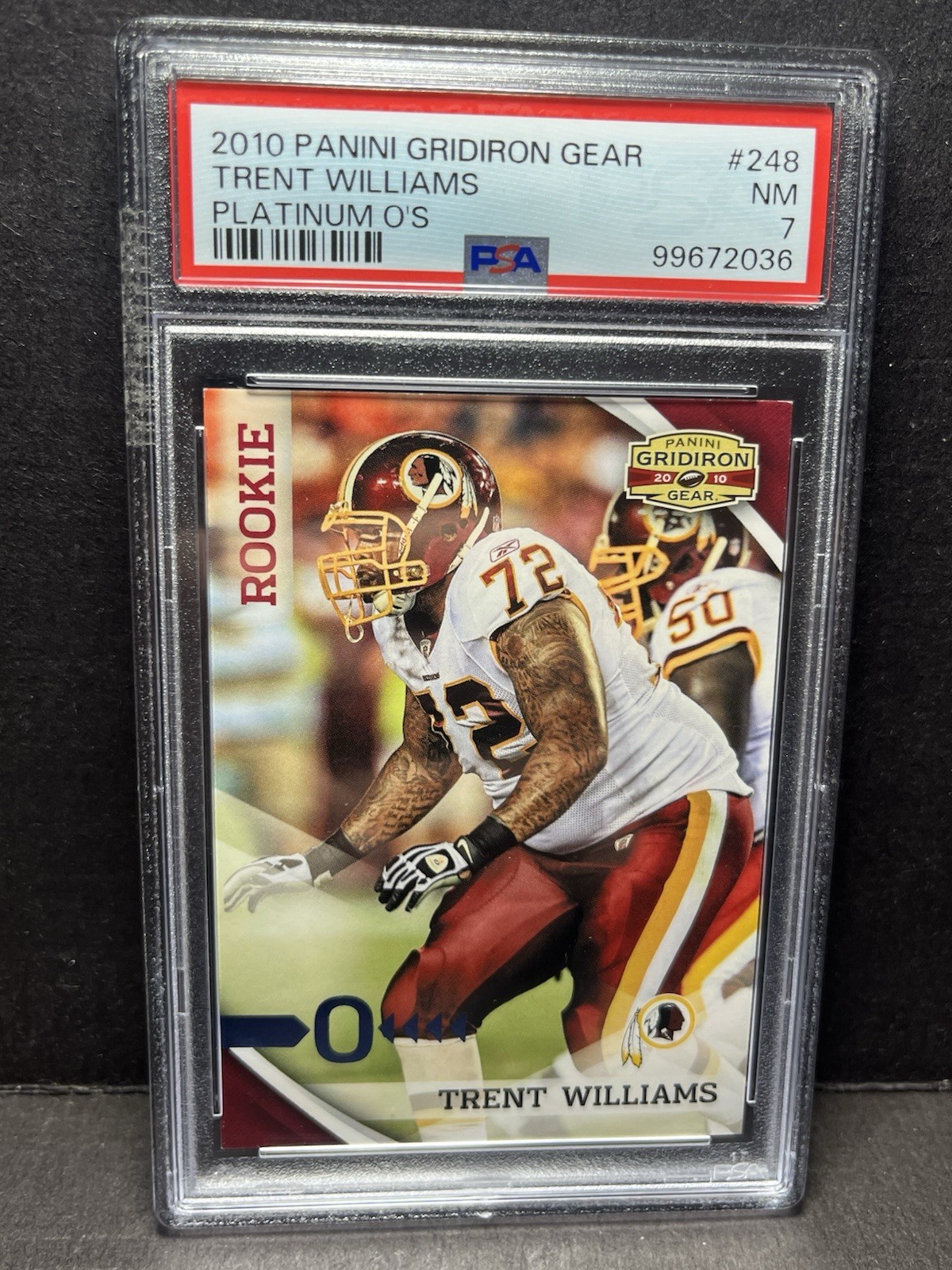 Trent Williams Panini Gridiron Gear #248 Platinum Os
