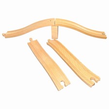 BRIO / Thomas Wooden Railway   Set of 2 Ascending / Descending Track Pieces