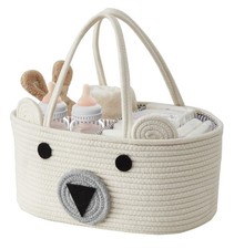 Teddy Bear Basket, Diaper Caddy Basket, Baby Baskets for Baby Shower Animal,...