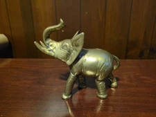 Vintage Solid Brass Elephant 4-5 Inches