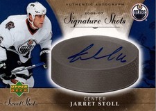 2006-07 Sweet Shot Signature Shots/Saves #SSJS Jarret Stoll Auto - HKY