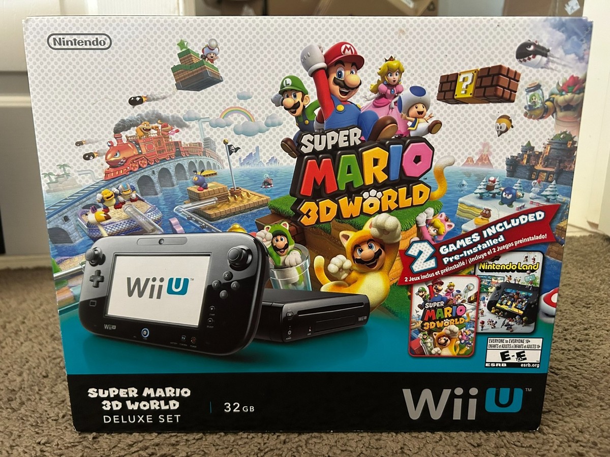 Nintendo Wii U 32 GB Super Mario 3D World Deluxe Set - Black for