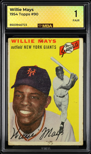 1954 Topps Willie Mays #90 MBA 1