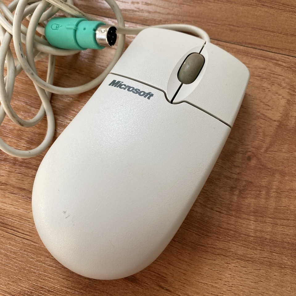 VINTAGE MICROSOFT INTELLIMOUSE Mouse PS/2 Serial Port