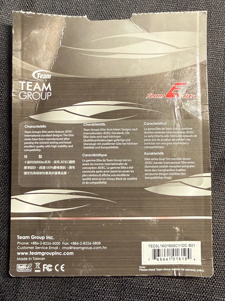 TG Elite DDR3L 16GB Kit (2X8GB) 1600Mhz PC3-12800 CL11 Unbuffered Non-Ecc 1.35V - Image 3 of 3