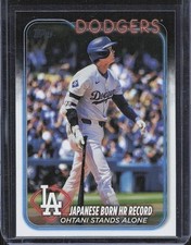 2024 Topps Update Series US123 Shohei Ohtani ~ Dodgers  Japanese Born HR Record
