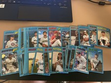 2026 Topps Heritage Chrome Blue Sparkle Refractor Card Lot (36)