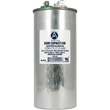 Appli Parts Dual Run Capacitor for ac 75+7.5 Mfd uF (microfarads) 370VAC or 450V