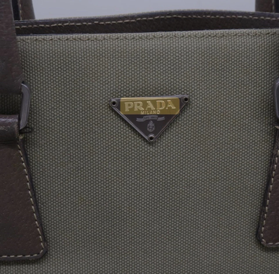 Cartera vintage de lona y cuero Prada Run Way. Foto 3 de 4