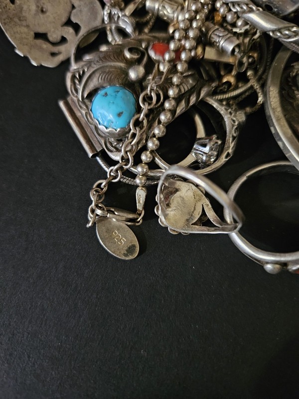VINTAGE STERLING SILVER 925 SCRAP JEWLERY LOT 192 Grams