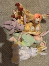 Ty Beanie Babies Rabbit Bundle Set Of 5